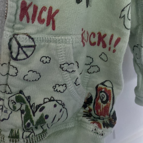 True Religion Graphic Zip Up Hoodie - 12-18M - Picture 8 of 8